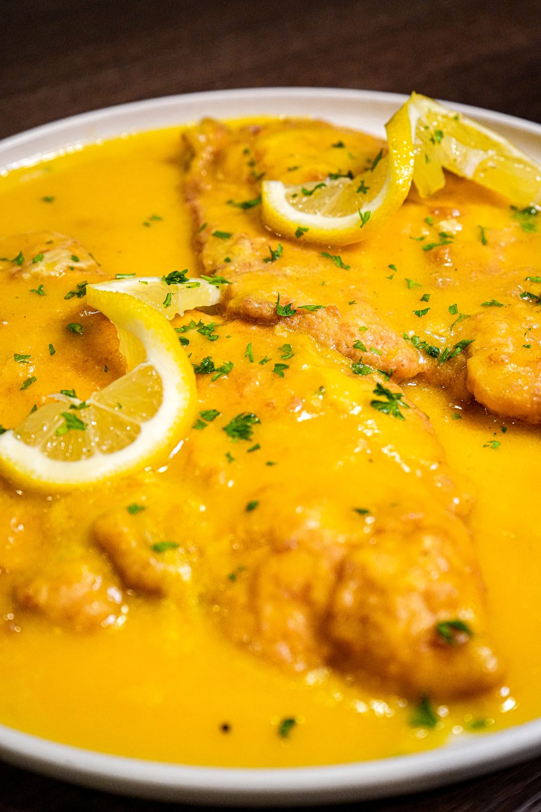 Chicken in lemon butter sauce