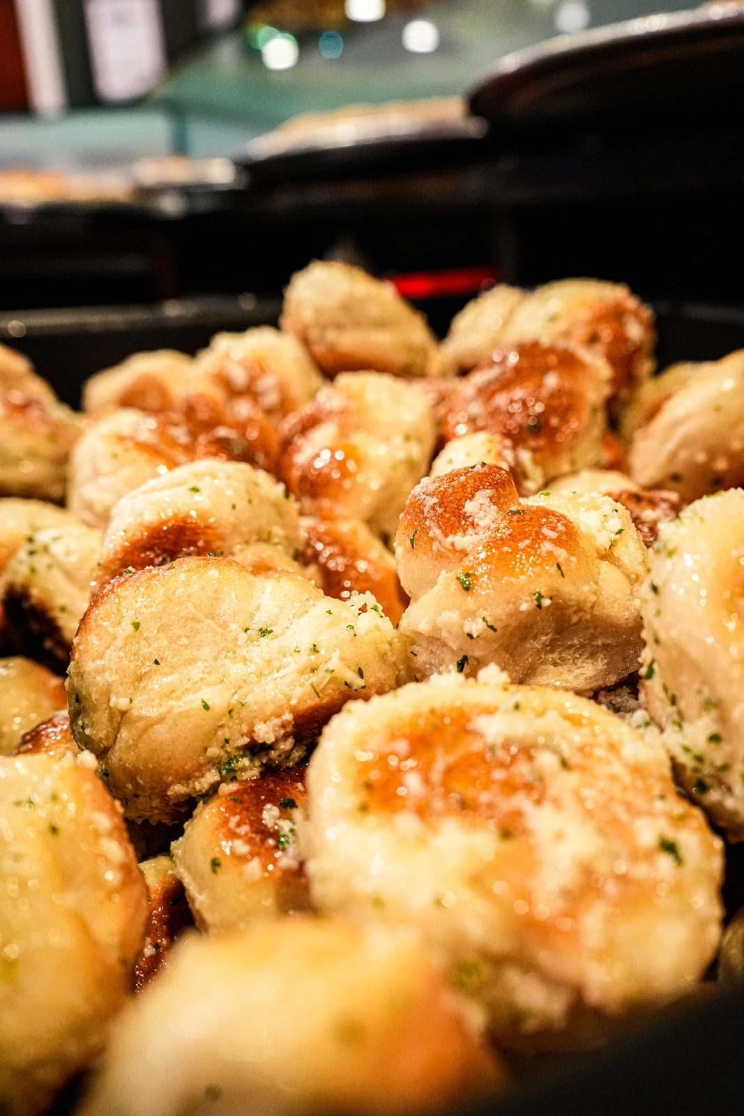 Garlic knots, a dozen at a time