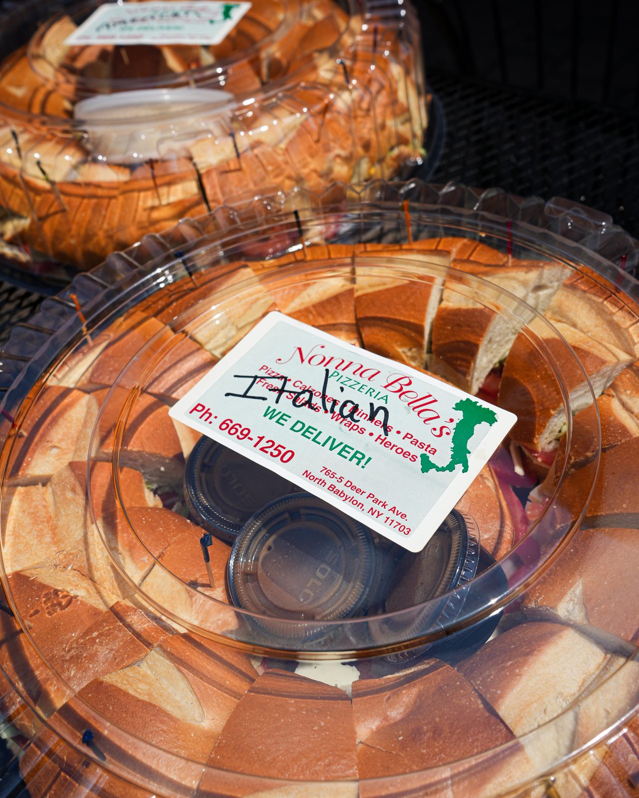 Hero, packed and labelled for pickup
