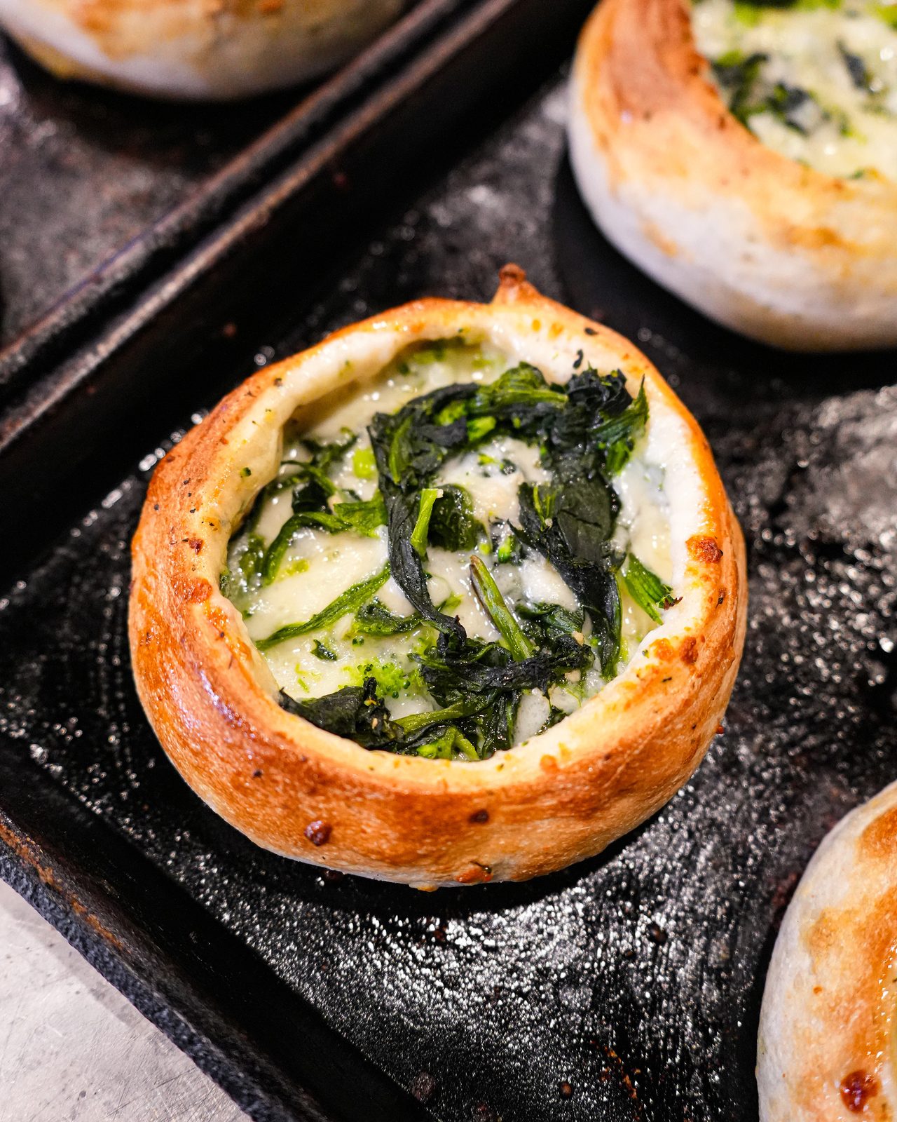 Spinach and ricotta pinwheel