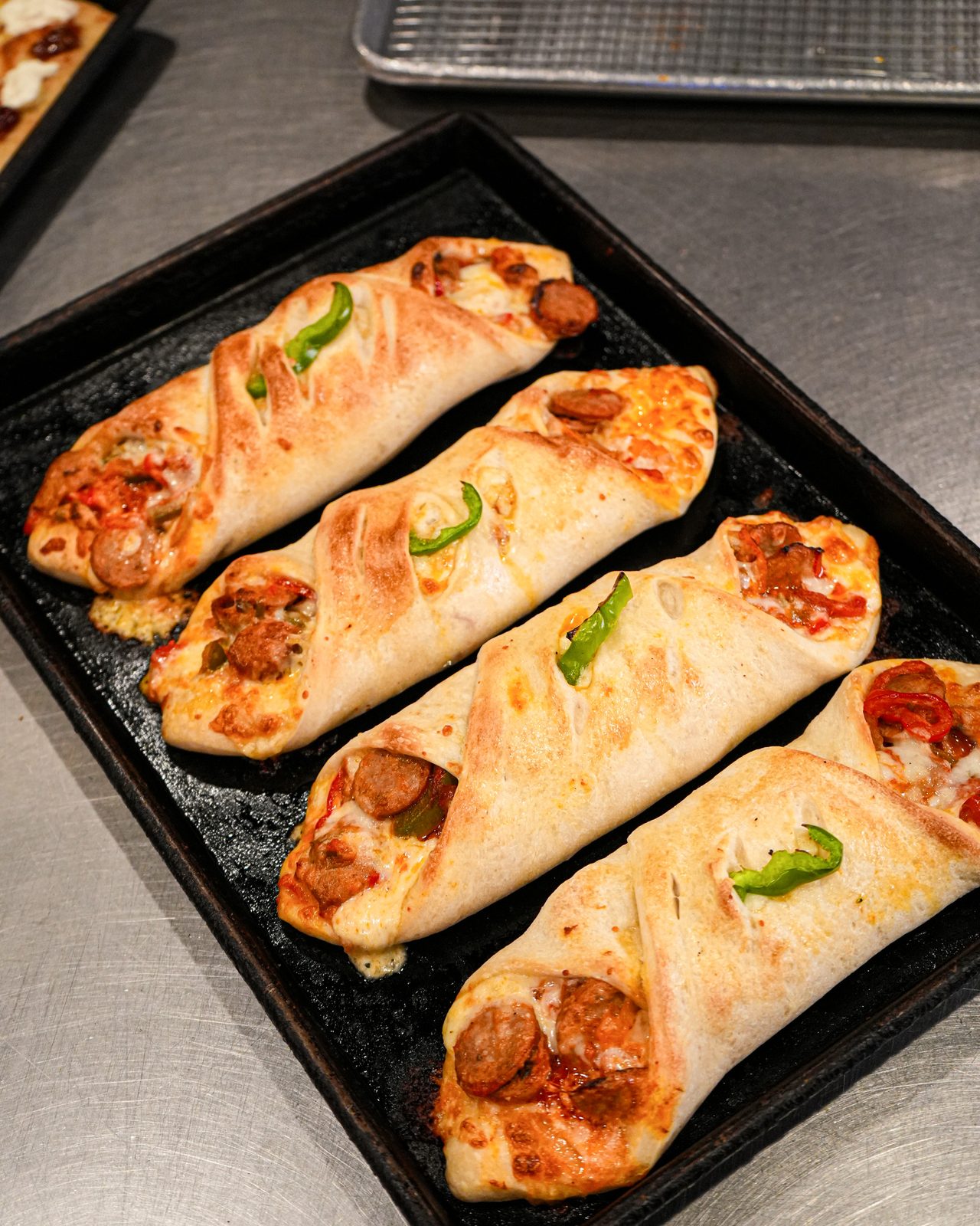 Stuffed rolls, fresh from the oven