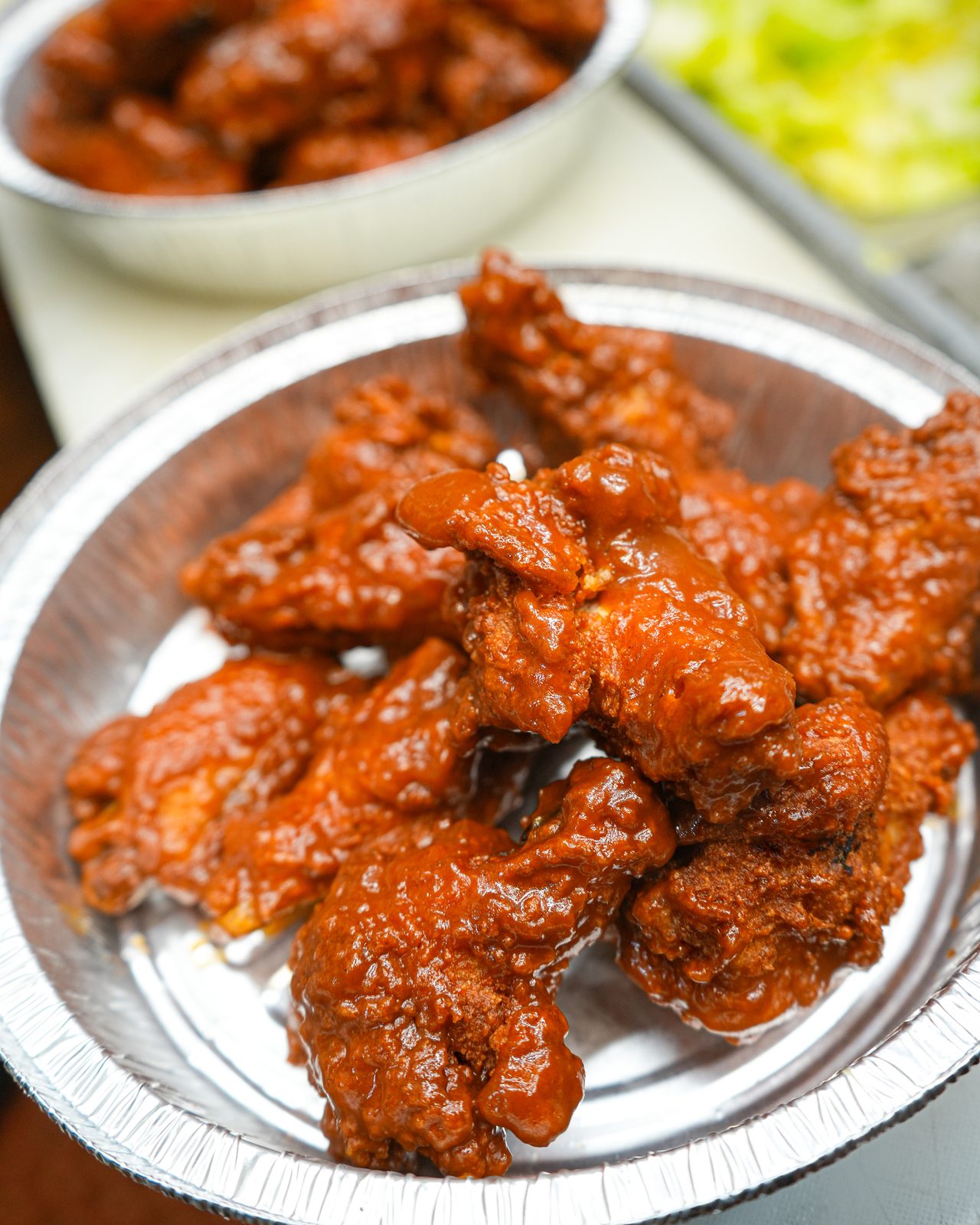 Wings, tossed and ready
